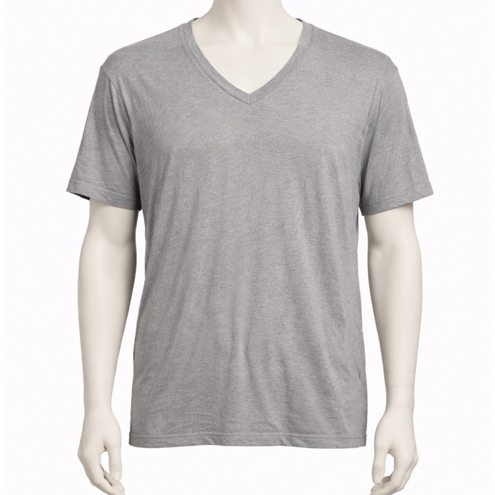 BOSS ORANGE Light Gray V-Neck T-Shirt